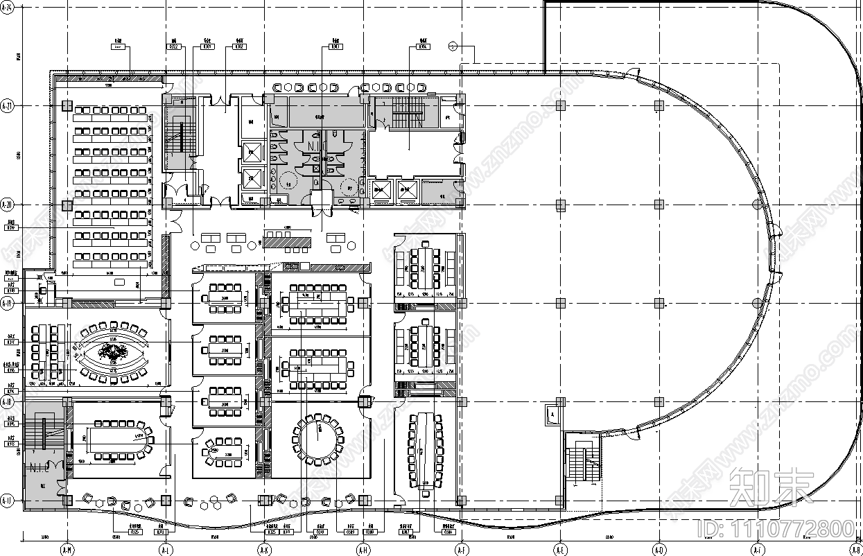 美国Gensler上海山鹰国际室内办公室丨效果图cad施工图下载【ID:1110772800】