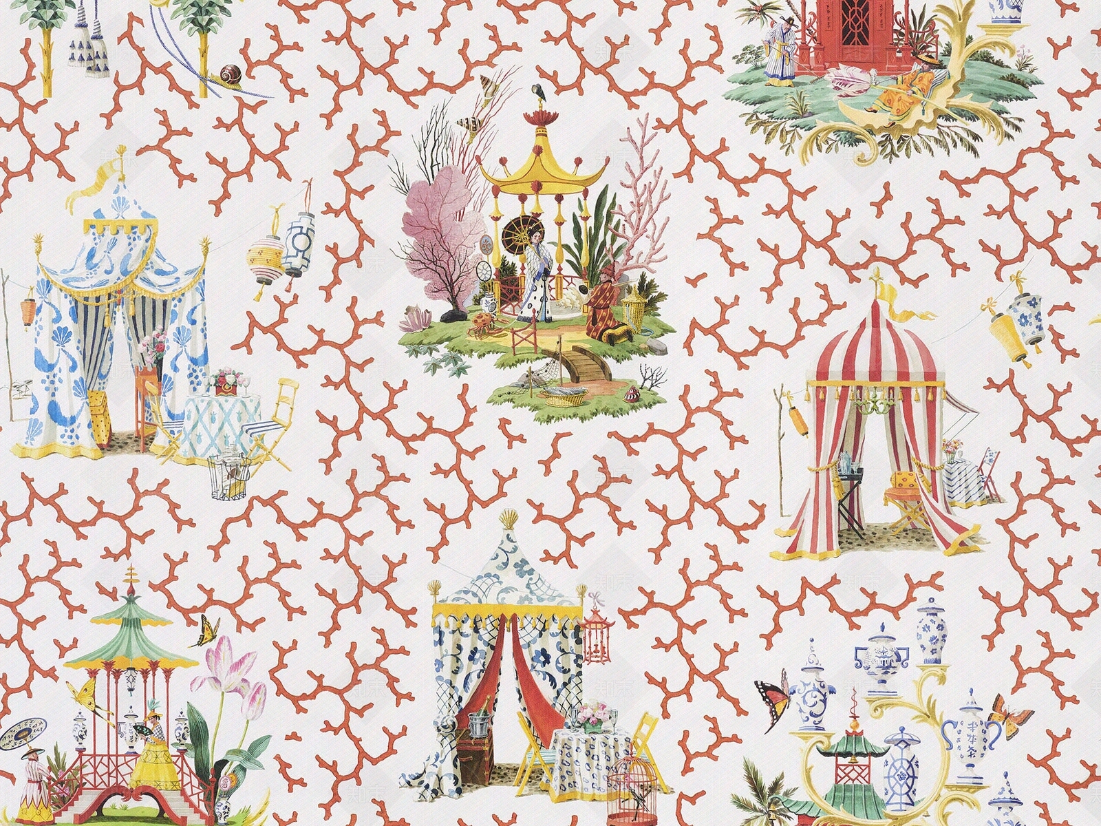 欧式图案壁纸贴图下载【ID:1110774382】