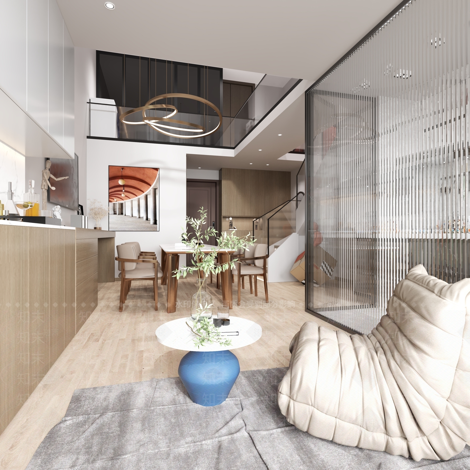 现代单身公寓3D模型下载【ID:1110775626】