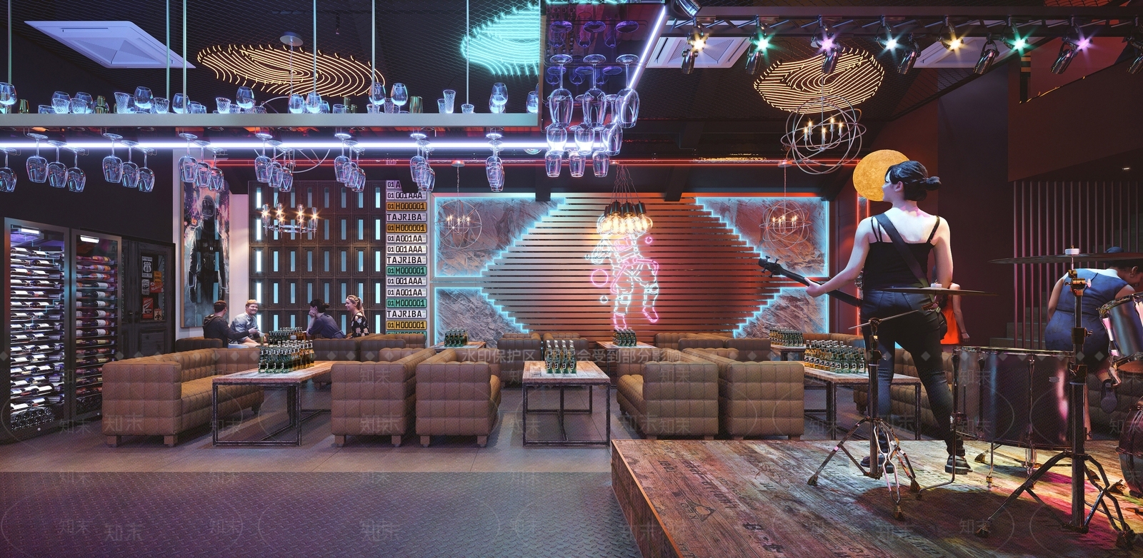 工业风酒吧3D模型下载【ID:1110779880】