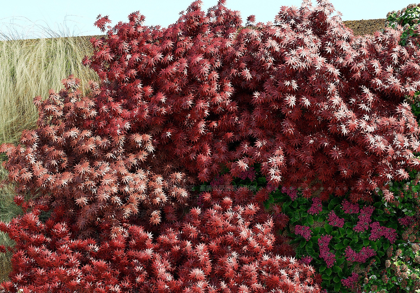 现代植物堆3D模型下载【ID:1110783013】