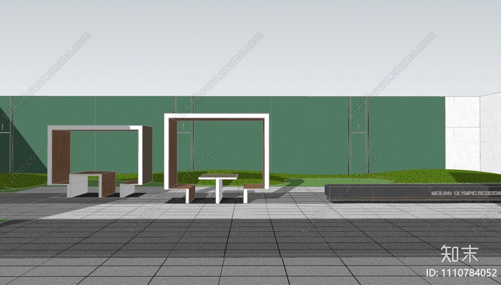 现代户外景观座椅SU模型下载【ID:1110784052】