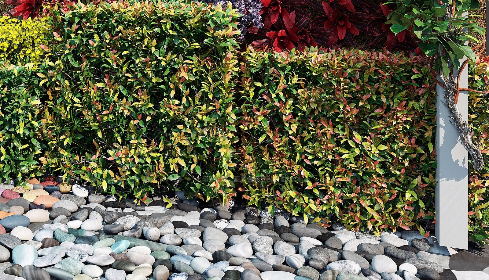 现代植物墙3D模型下载【ID:1110787042】