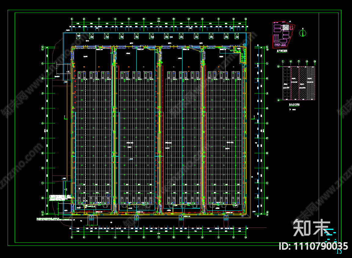 单层钢结构厂房电气施工图施工图下载【ID:1110790035】