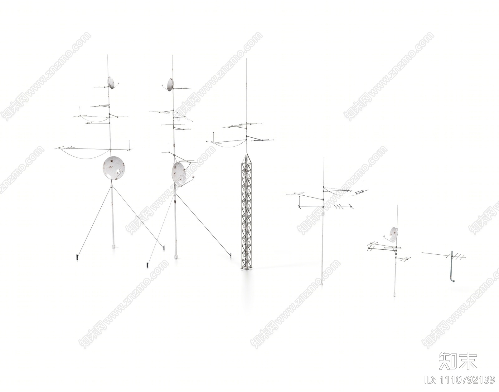 现代发射塔3D模型下载【ID:1110792139】