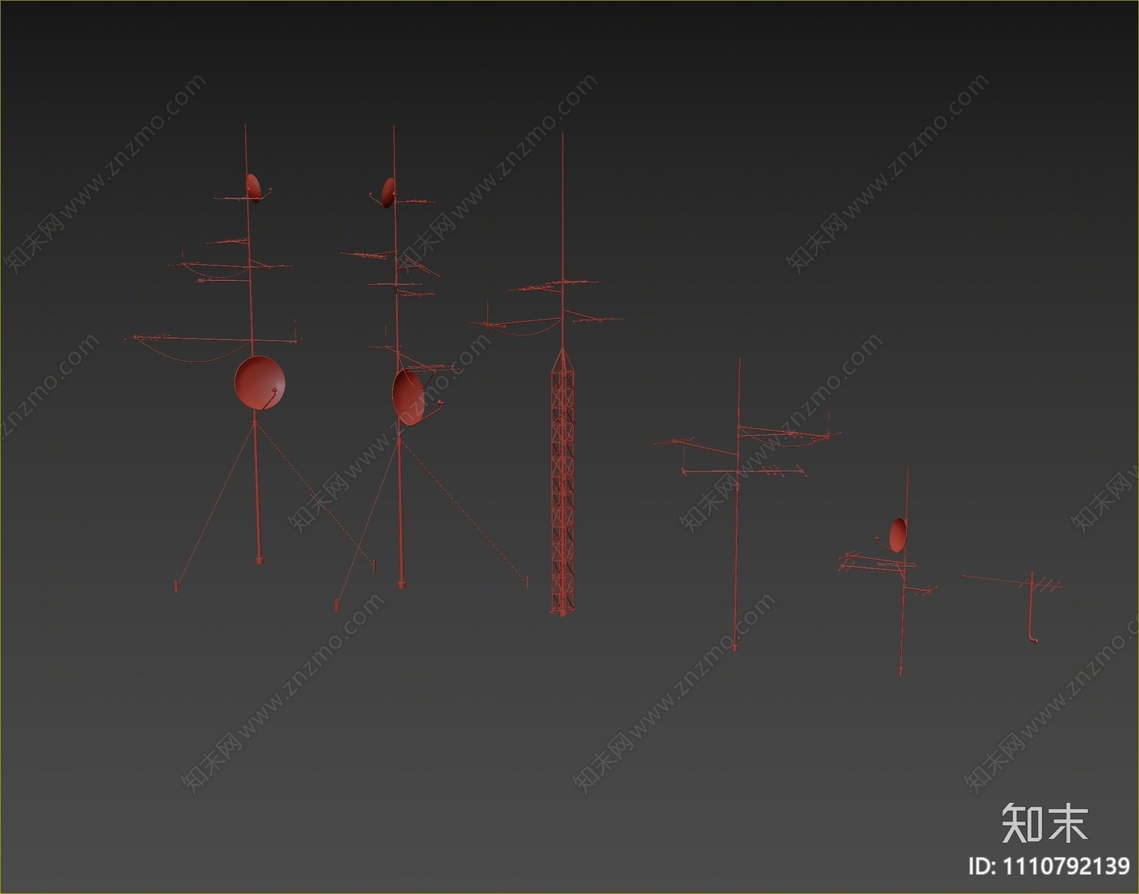 现代发射塔3D模型下载【ID:1110792139】