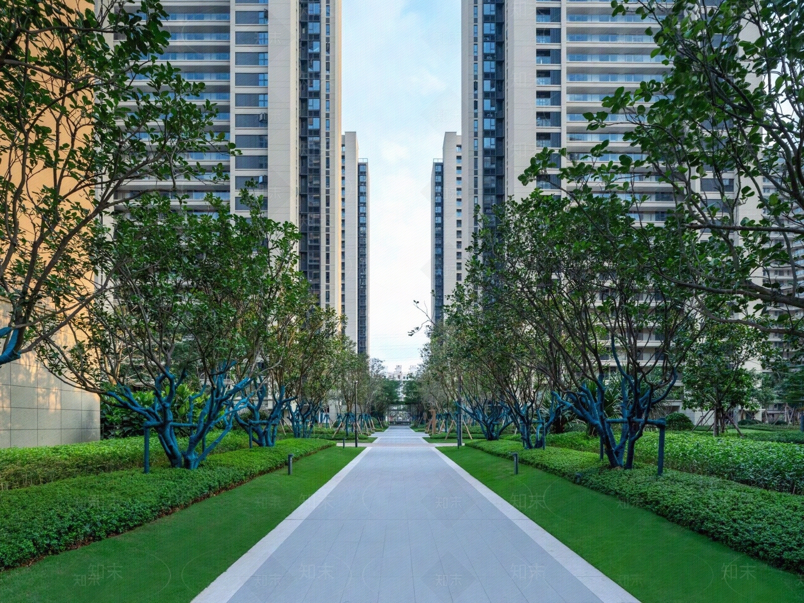 居民楼小区外景贴图下载【ID:1110795138】