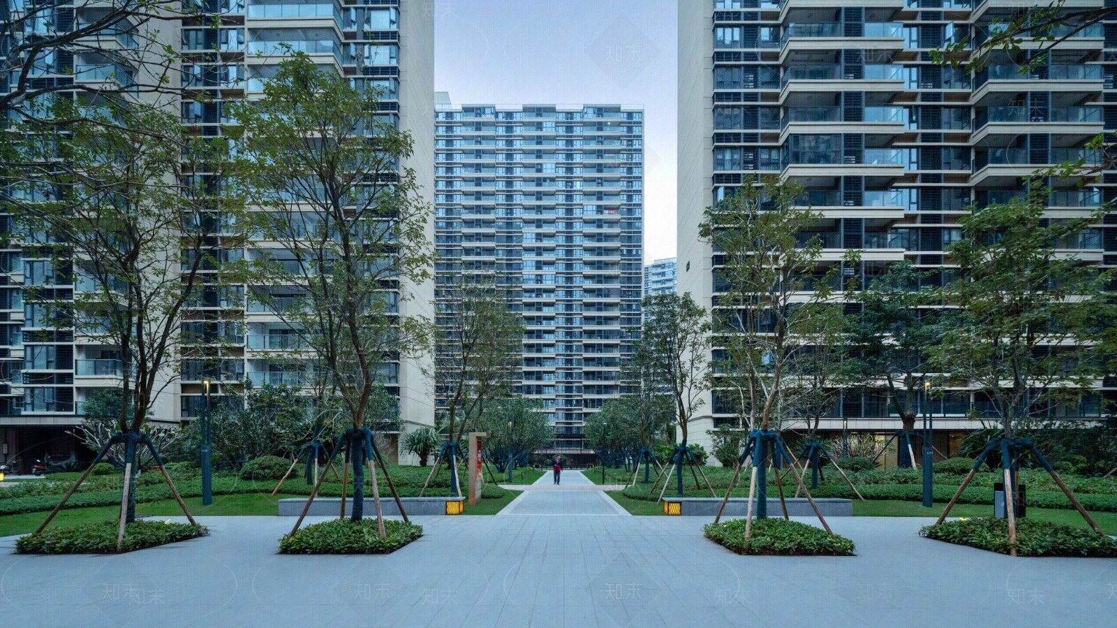 居民楼小区外景贴图下载【ID:1110795200】