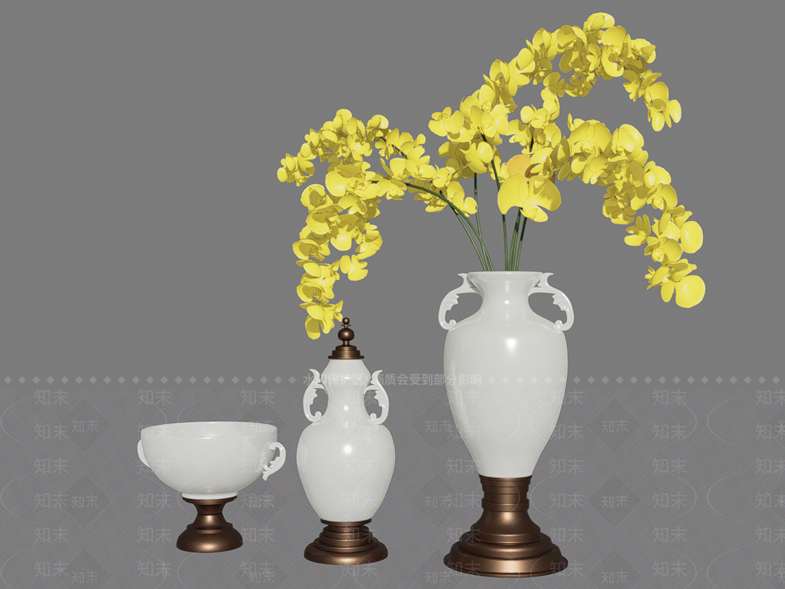 欧式花瓶SU模型下载【ID:1110802563】