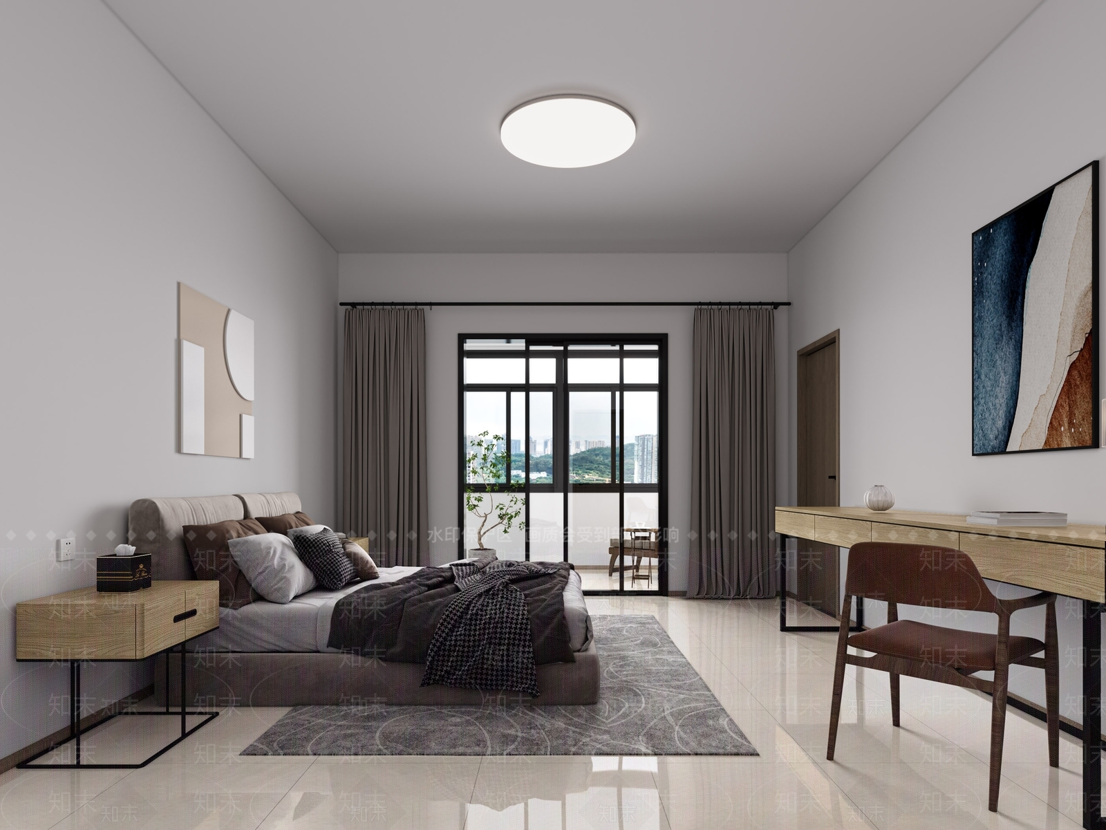 现代单身公寓3D模型下载【ID:1110806583】
