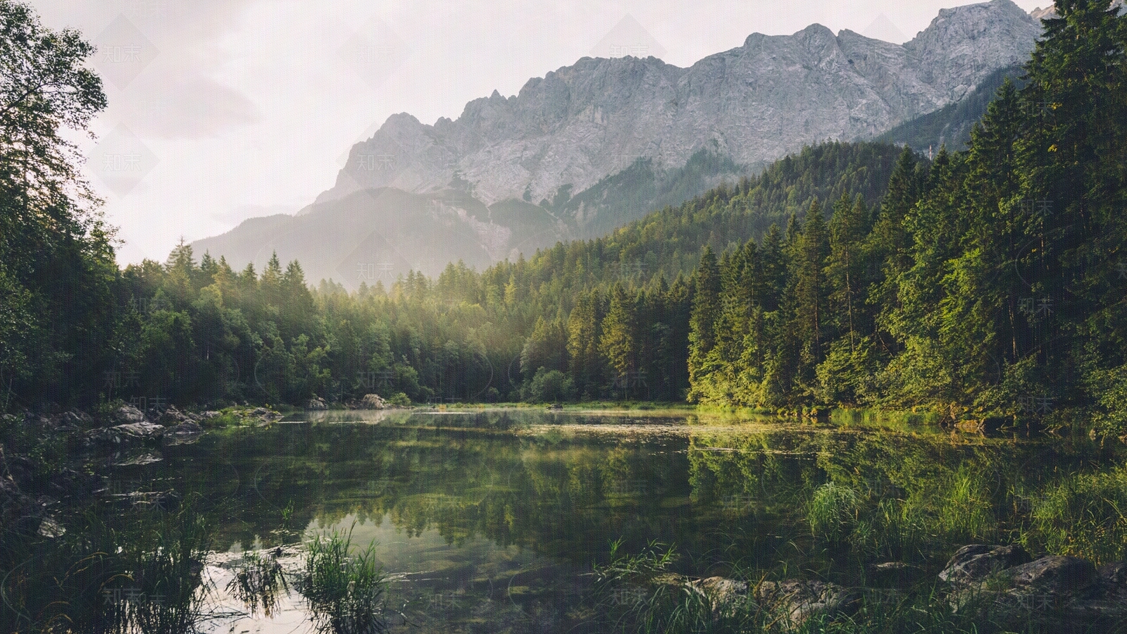 山林湖水风景贴图下载【ID:1110824750】