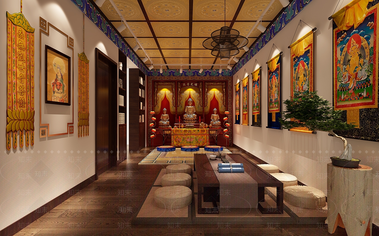中式祠堂3D模型下载【ID:1110829340】