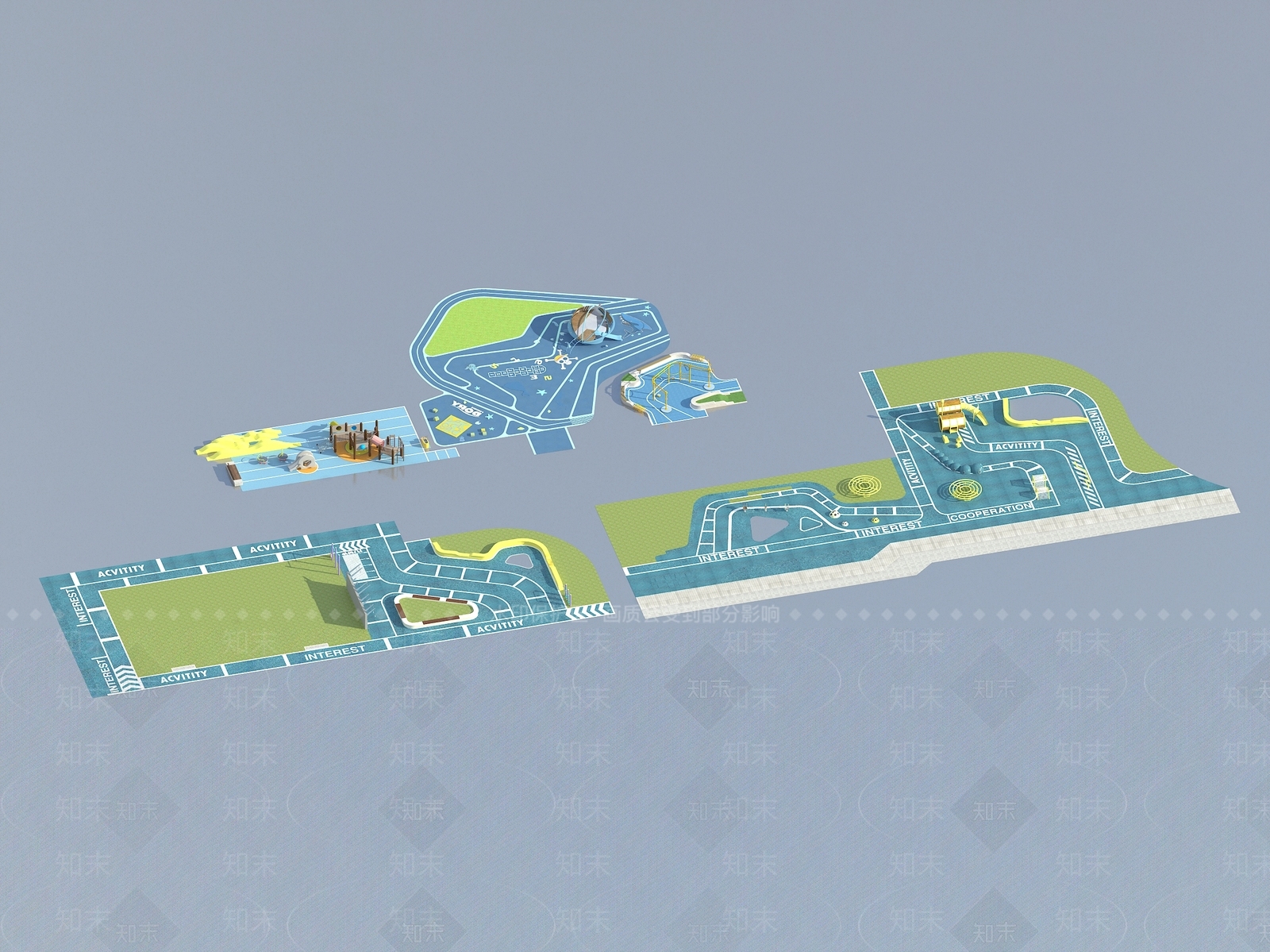 现代路面3D模型下载【ID:1110834628】