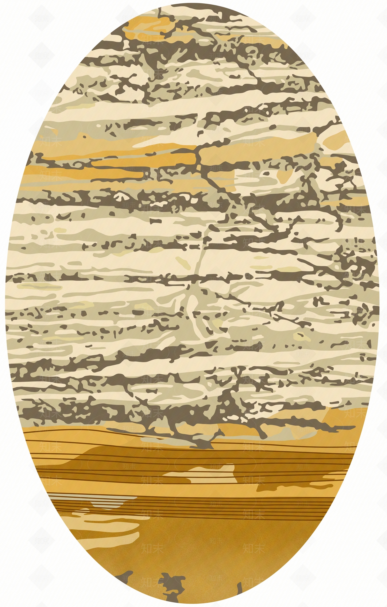 现代椭圆形地毯贴图下载【ID:1110843347】