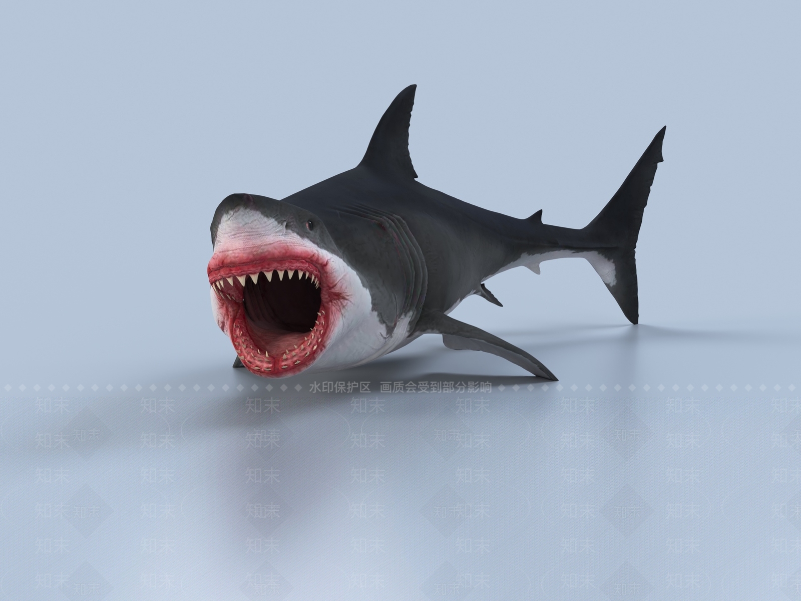 现代鲨鱼3D模型下载【ID:1110849778】