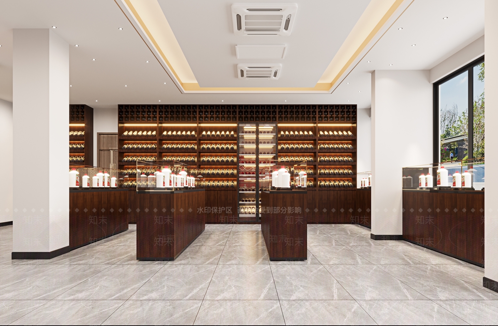 新中式烟酒店3D模型下载【ID:1110863310】