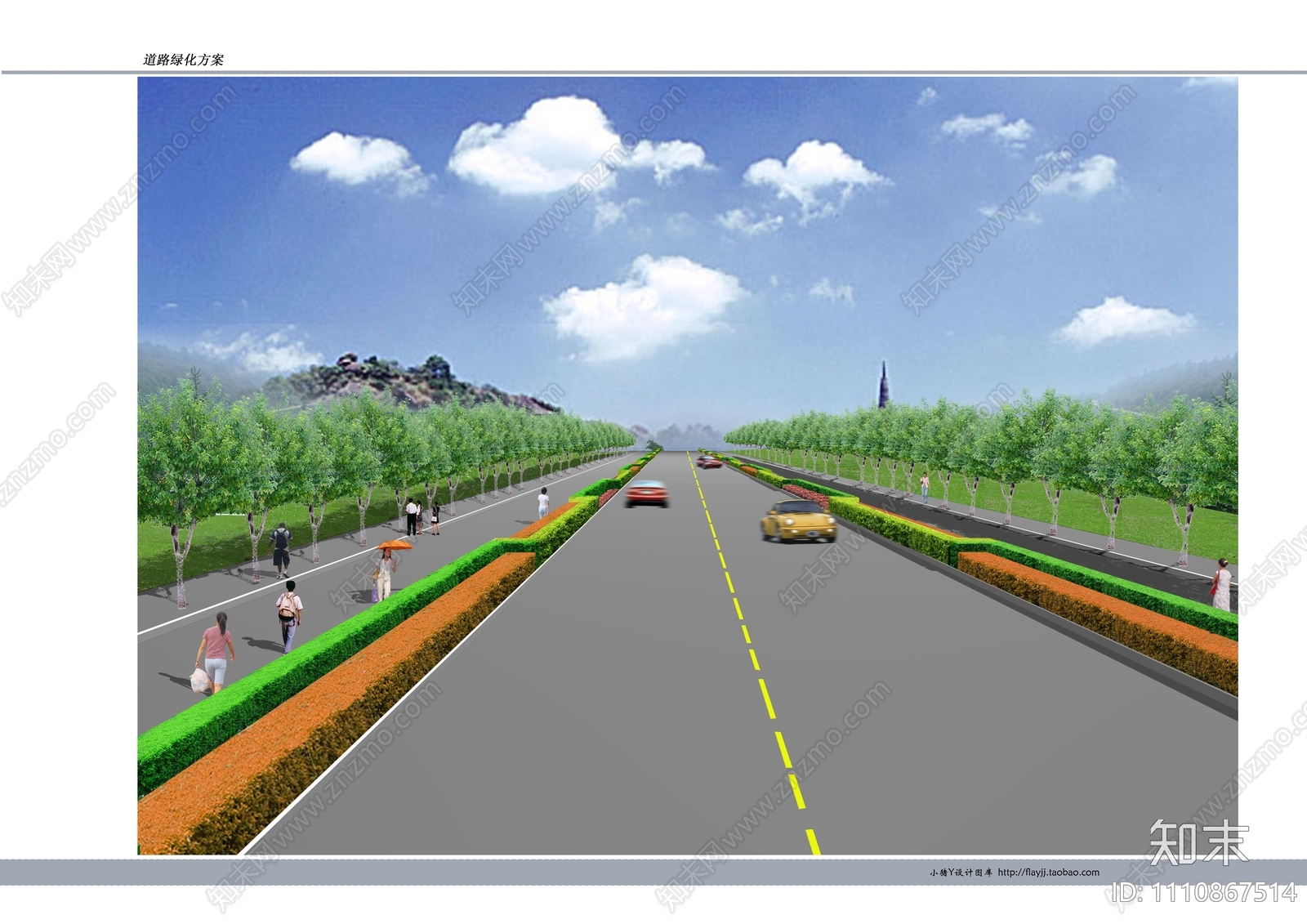 道路绿化种植设计CADcad施工图下载【ID:1110867514】