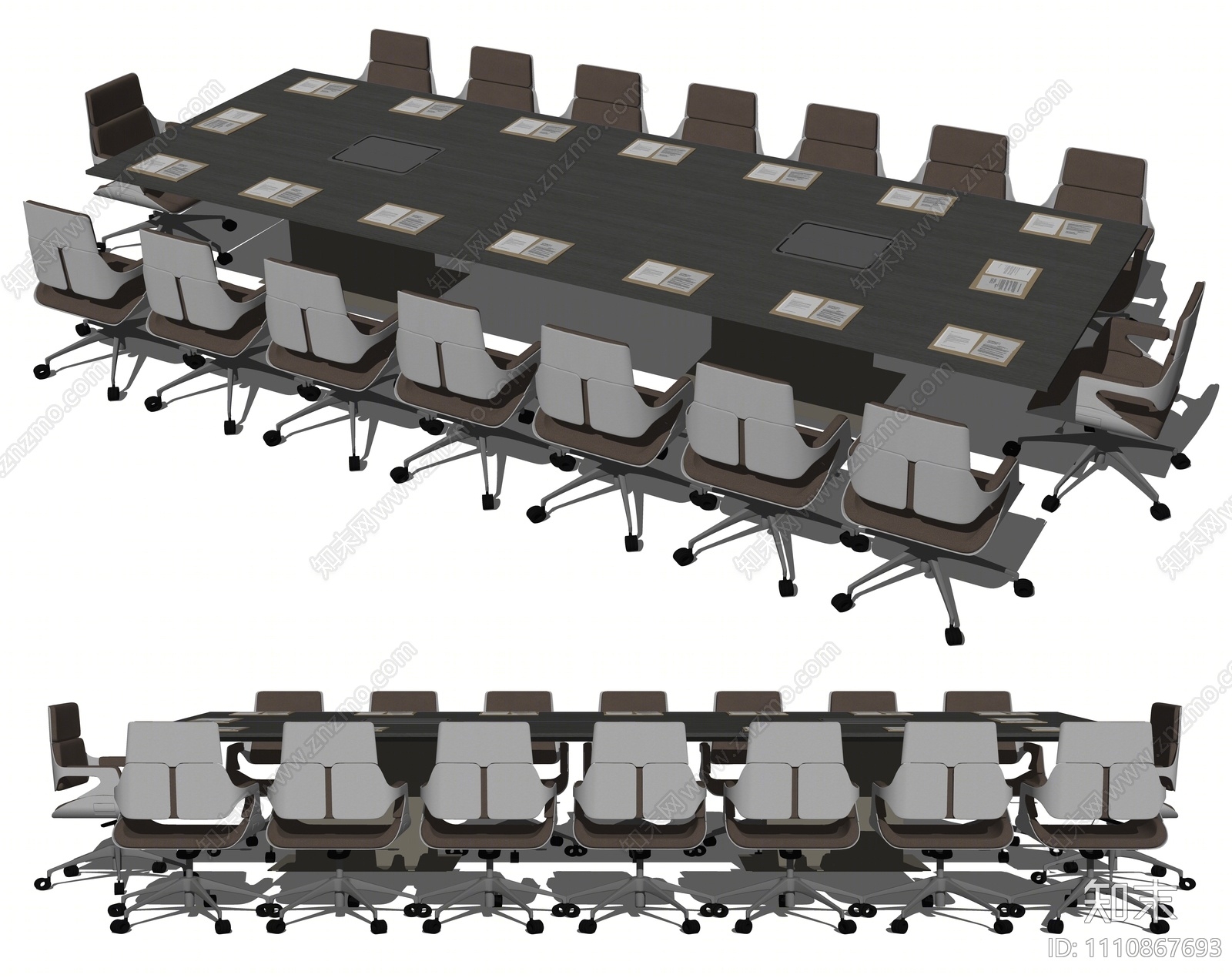 现代会议桌SU模型下载【ID:1110867693】