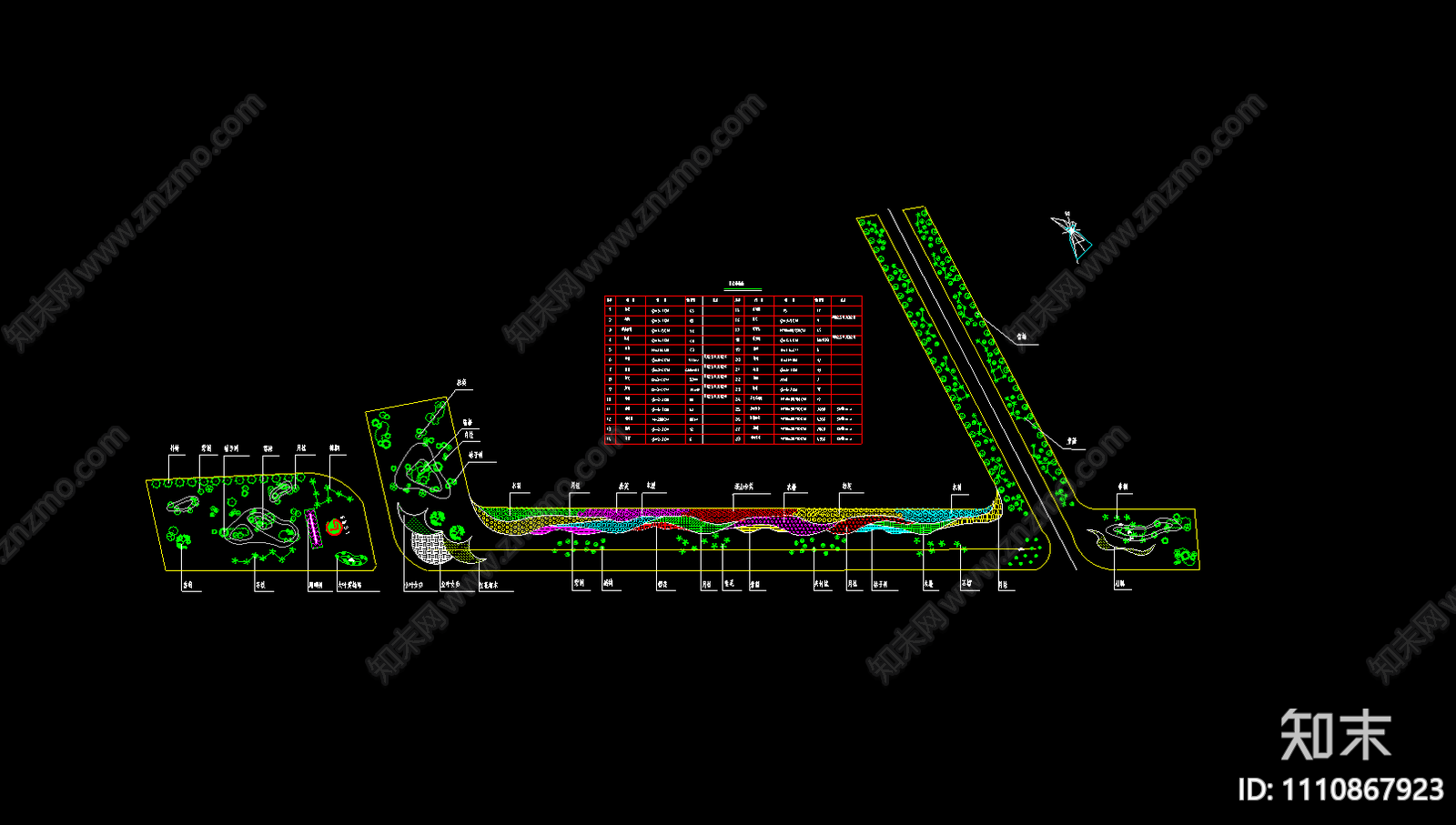 滨海公路景观设计CADcad施工图下载【ID:1110867923】