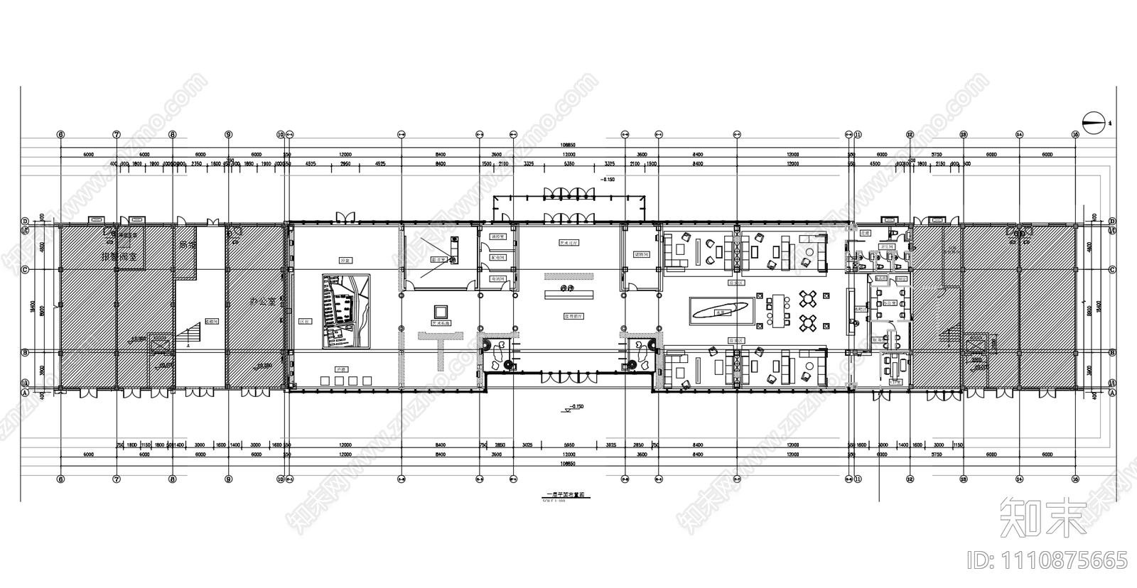 万科东第售楼处　cad施工图下载【ID:1110875665】