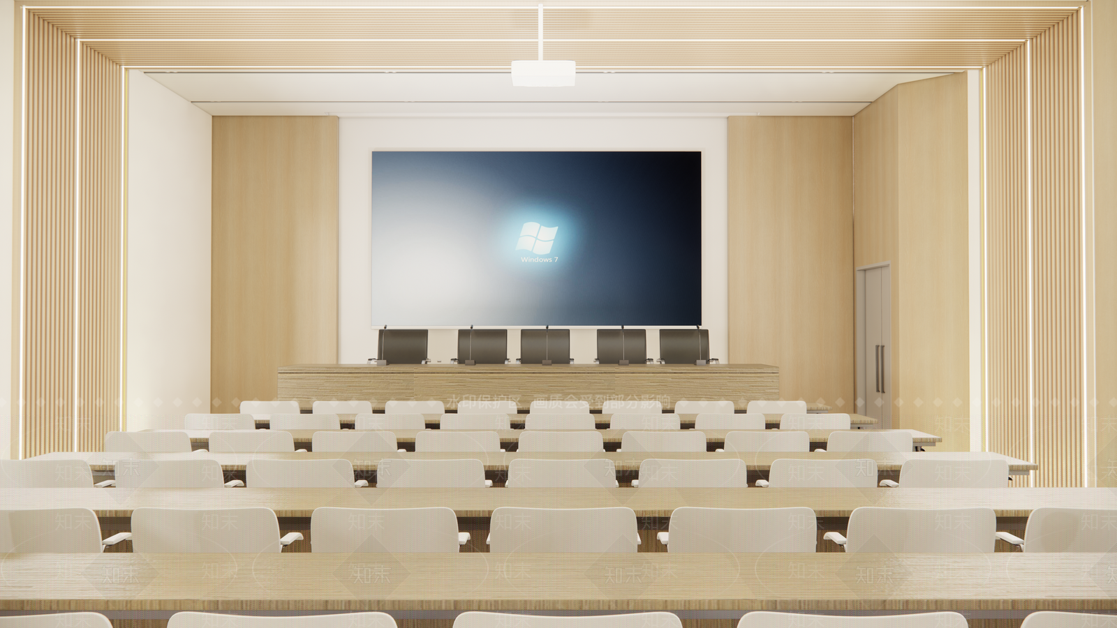 现代报告厅SU模型下载【ID:1111083672】