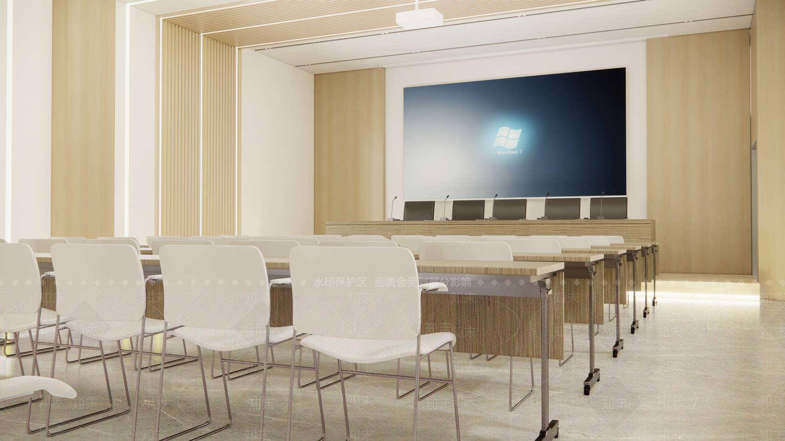 现代报告厅SU模型下载【ID:1111083672】