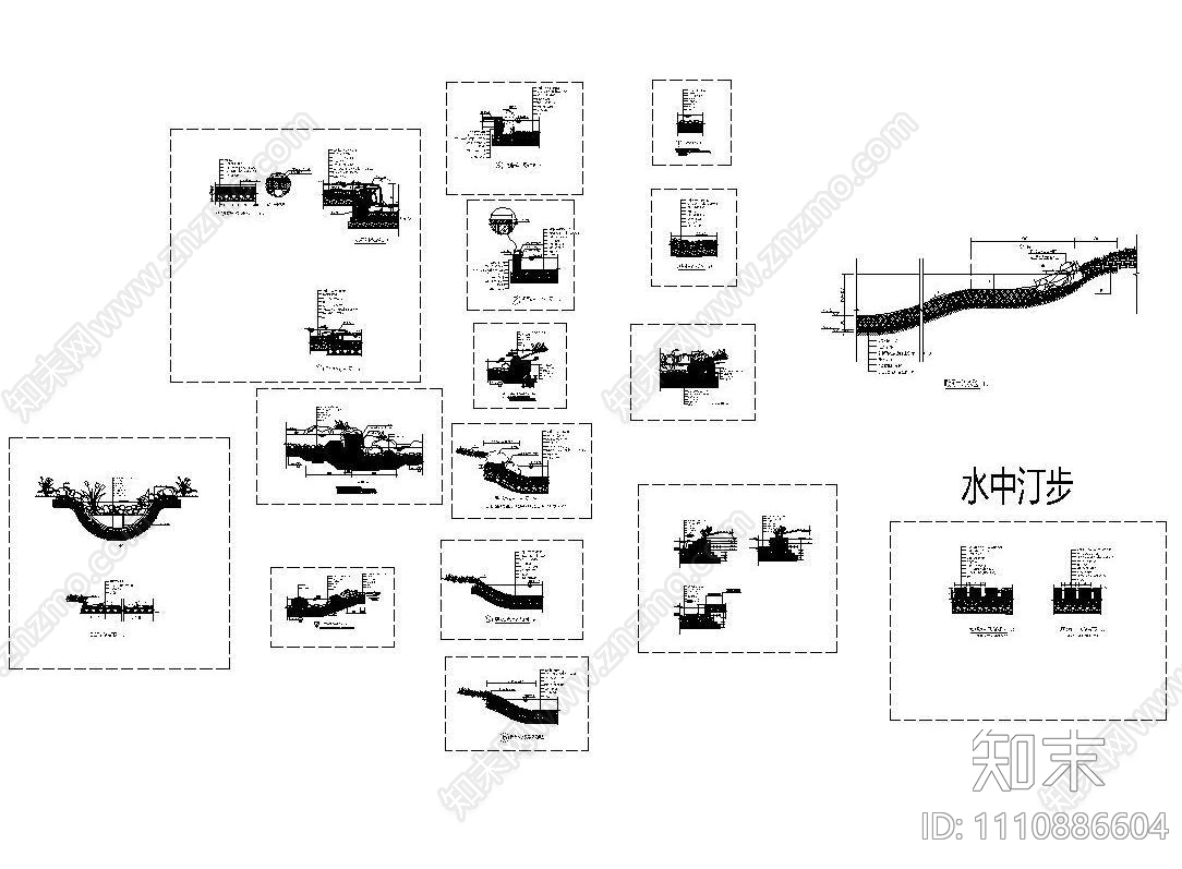 水景施工图下载【ID:1110886604】