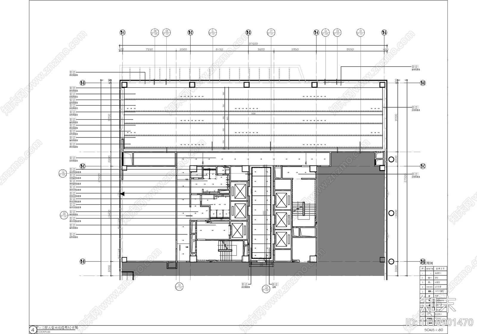 办公大楼大堂公区电梯厅公共卫生间CAD施工图施工图下载【ID:1110901470】