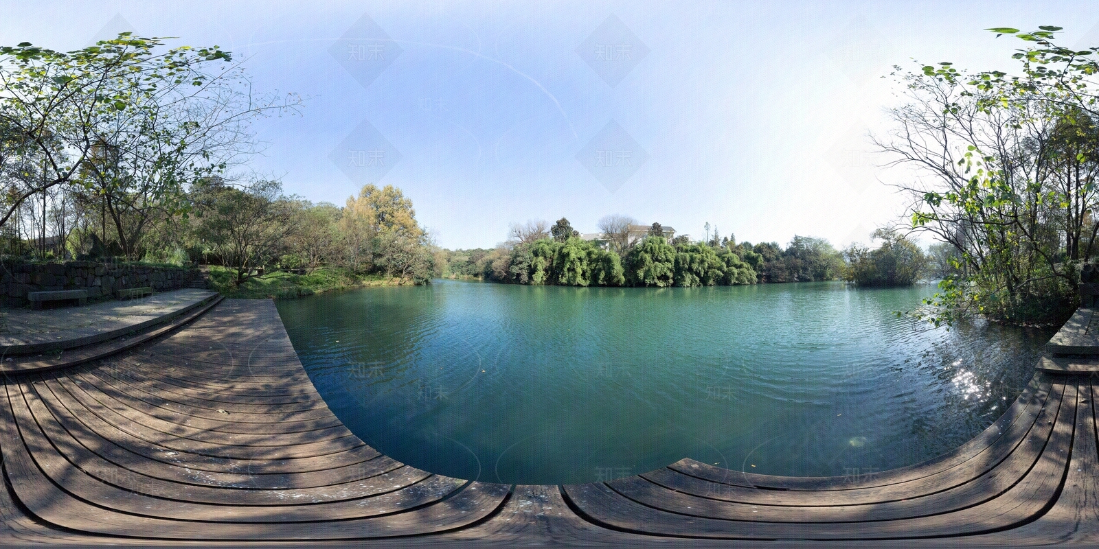 hdr公园滨水驳岸全景贴图下载【ID:1110906602】