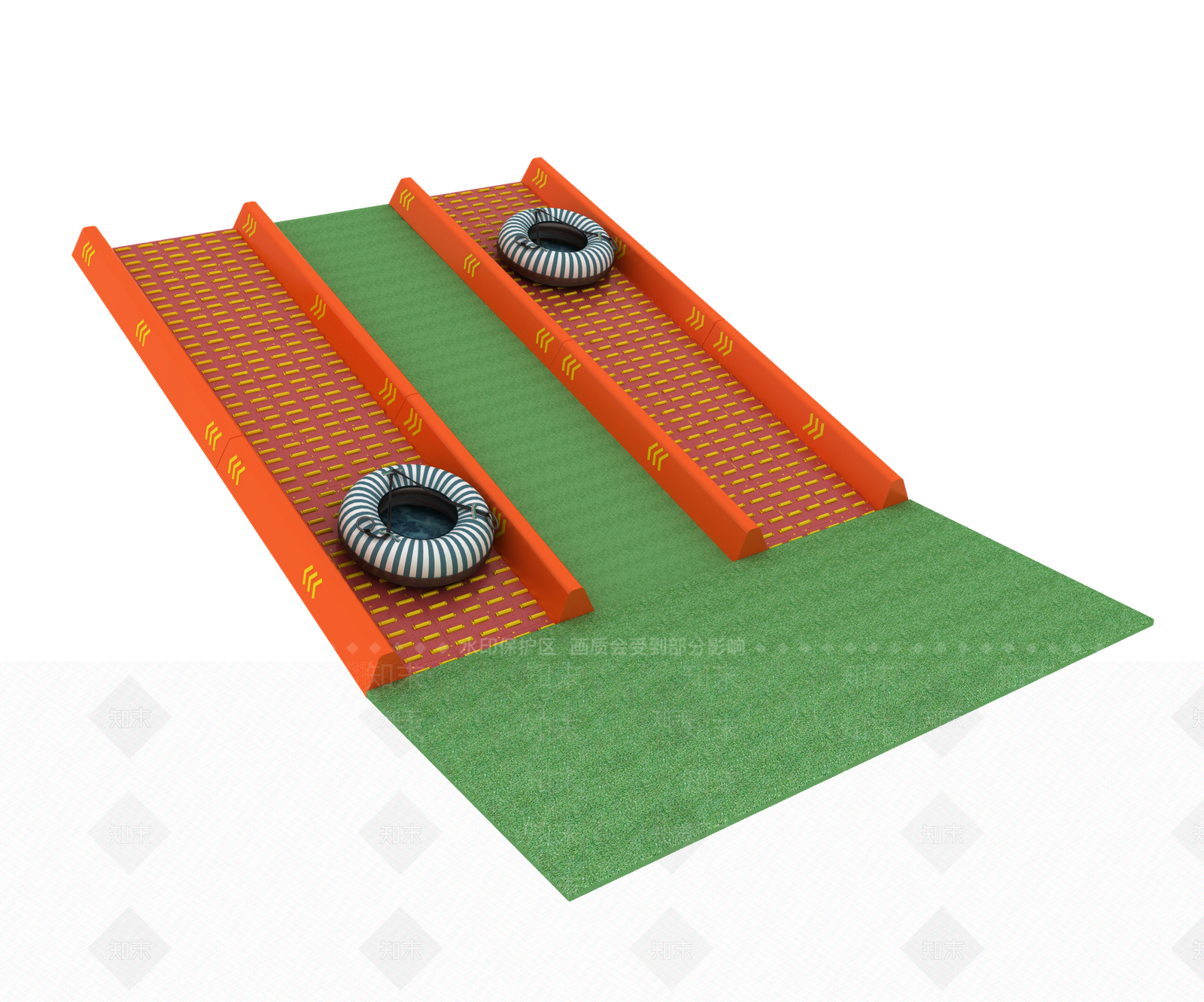 现代滑梯3D模型下载【ID:1110914985】