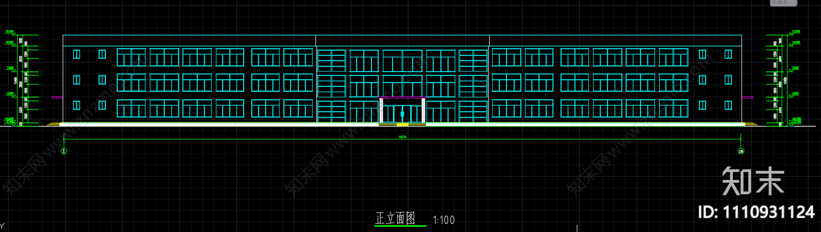 教学楼施工图施工图下载【ID:1110931124】