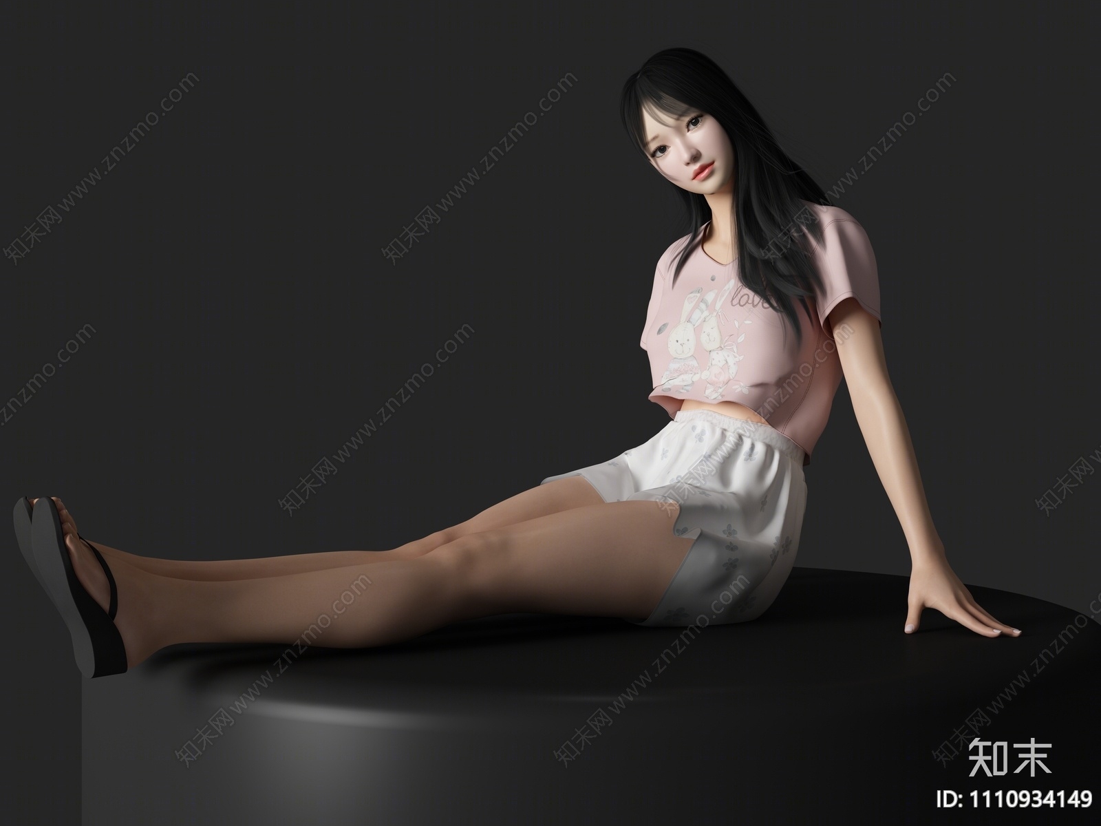 现代女人3D模型下载【ID:1110934149】