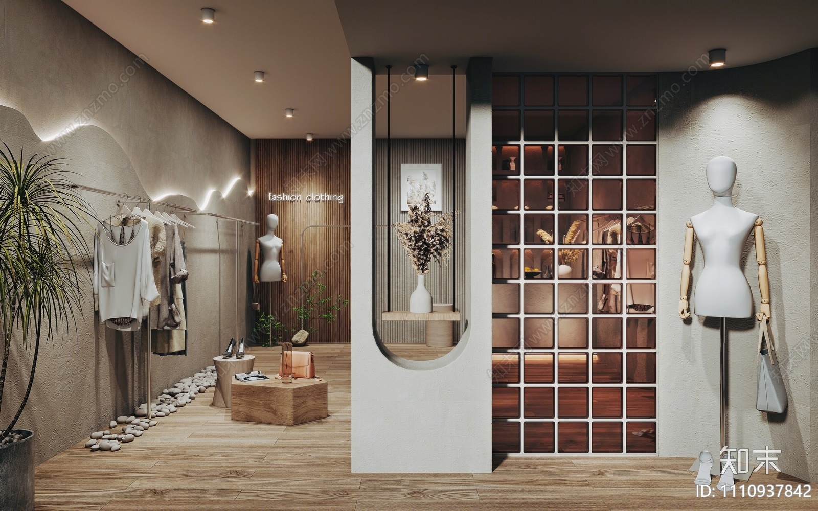 现代女装店3D模型下载【ID:1110937842】