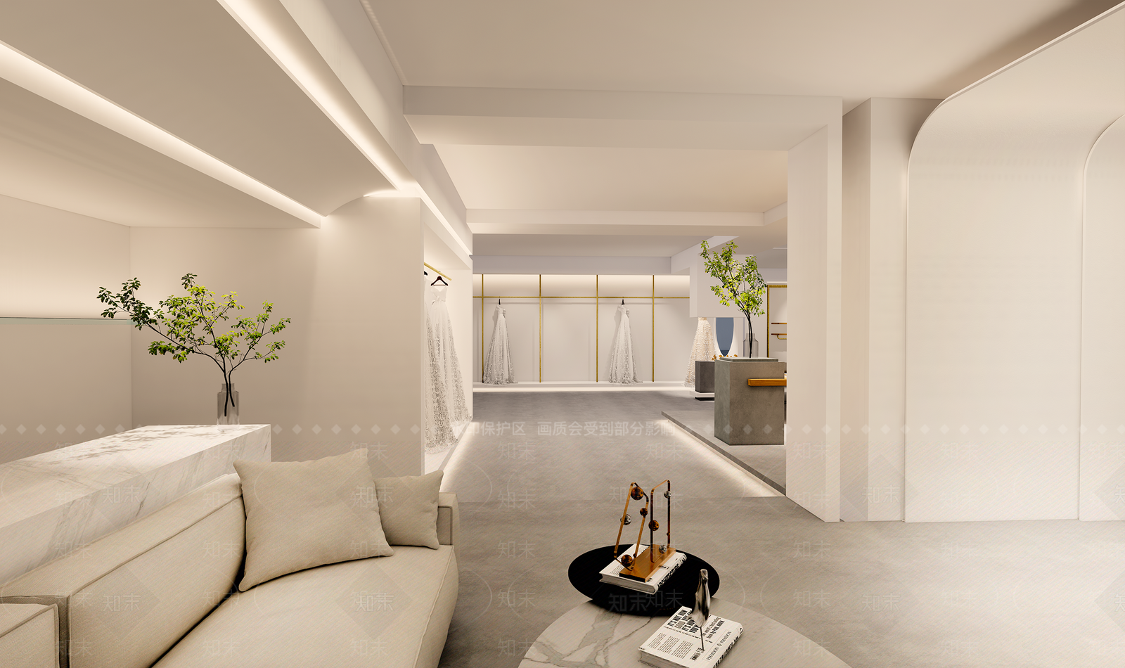 现代婚纱摄影店SU模型下载【ID:1110941249】