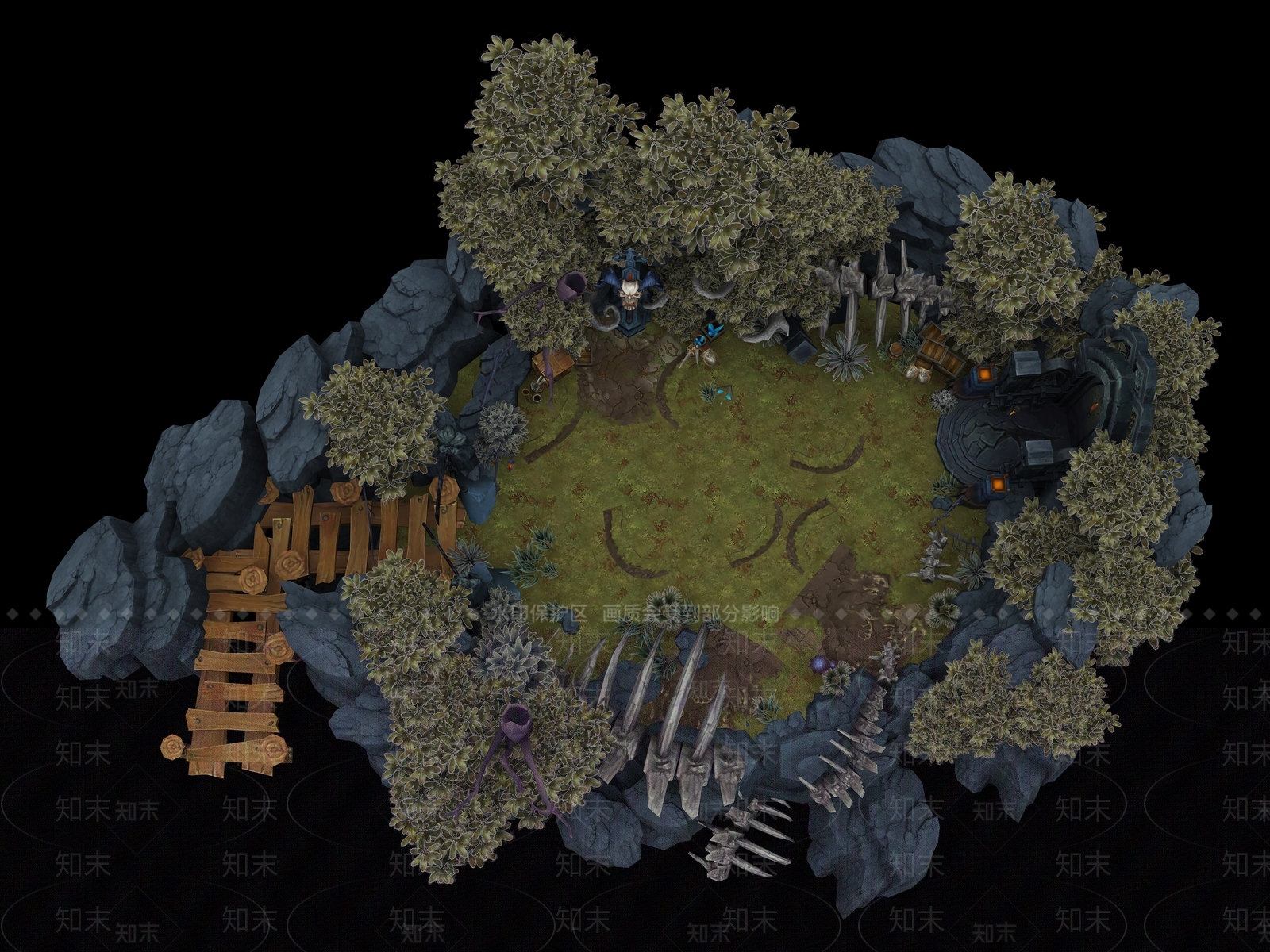 现代王者荣耀地图3D模型下载【ID:1110953191】