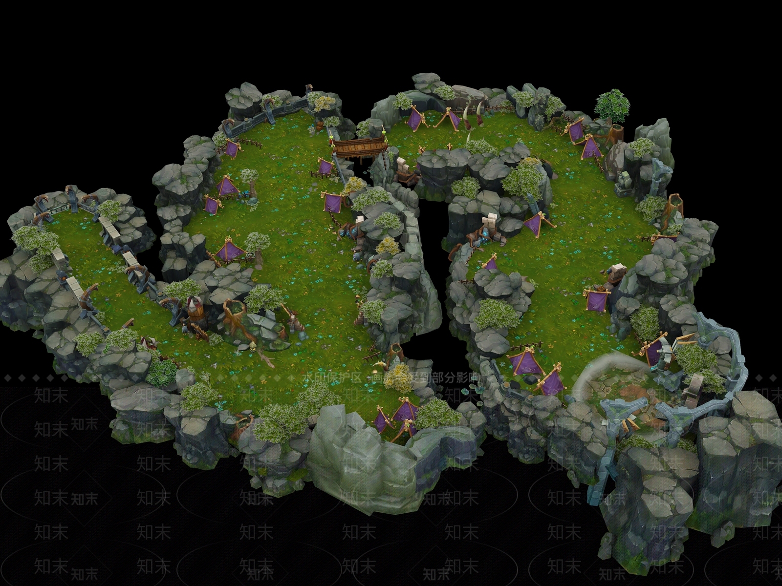 现代王者荣耀地图3D模型下载【ID:1110953253】