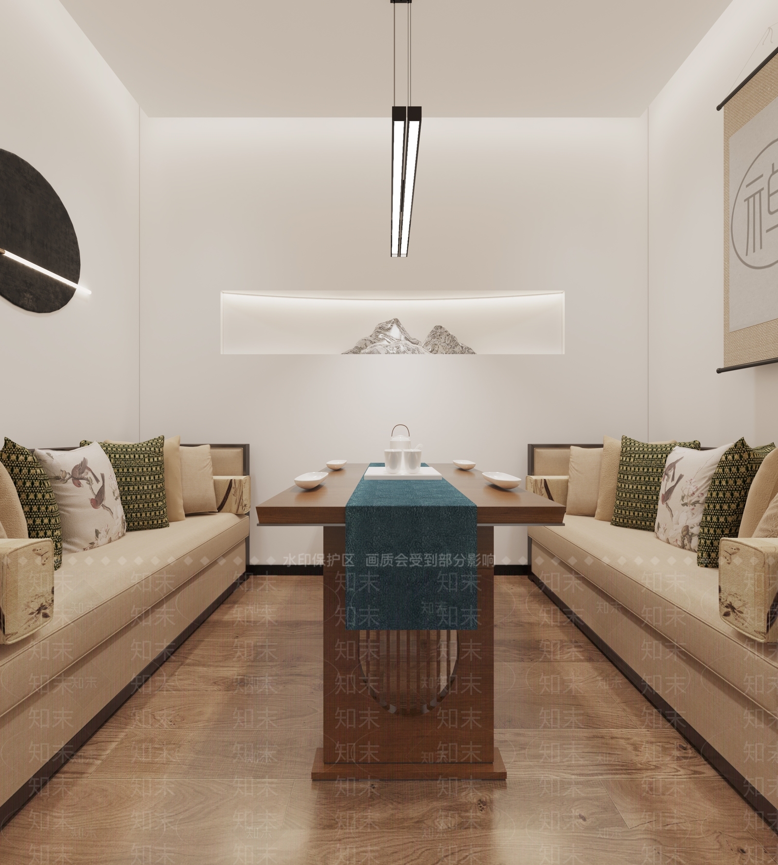 新中式茶馆3D模型下载【ID:1110958262】
