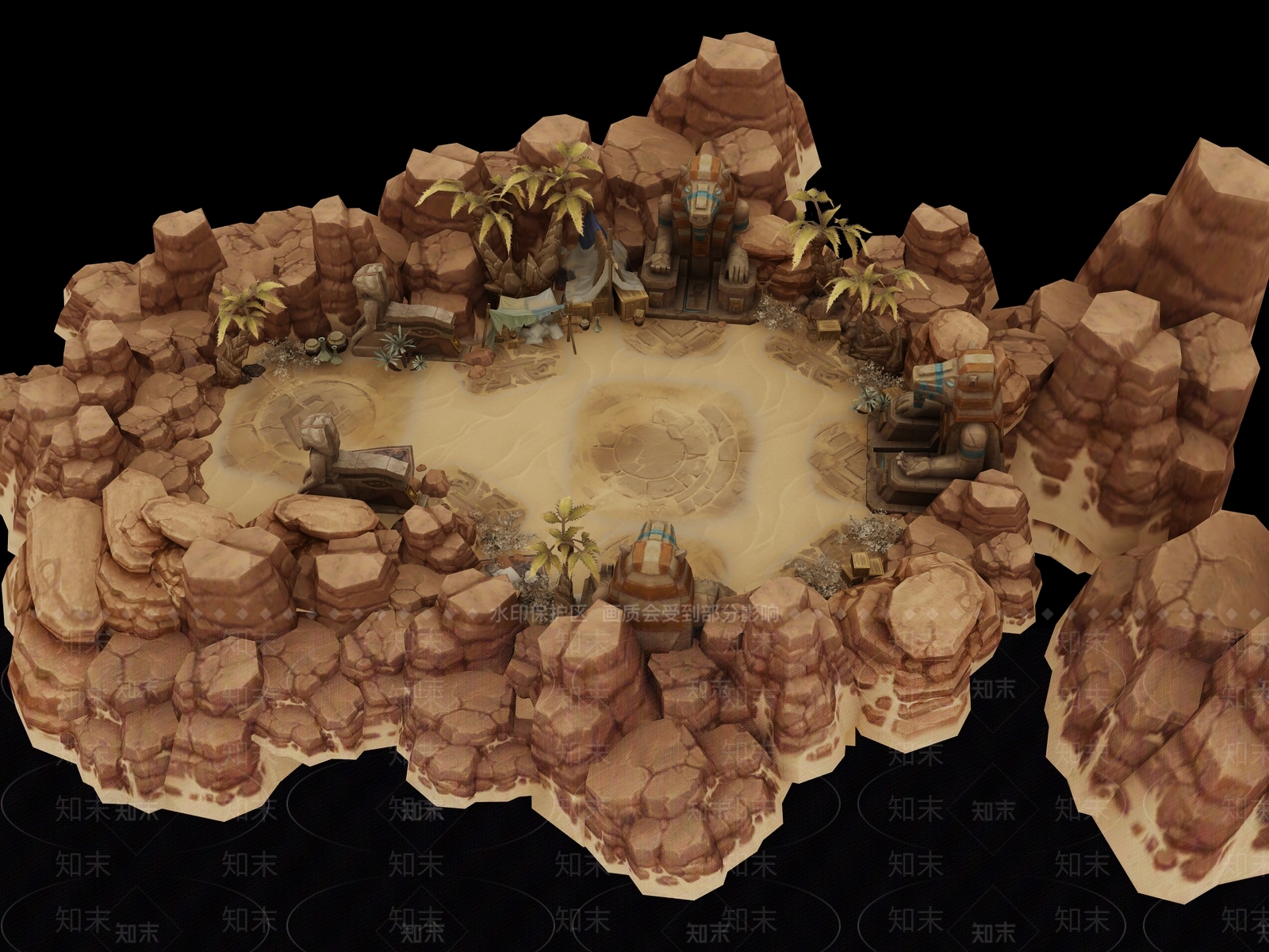 现代王者荣耀地图3D模型下载【ID:1110960142】