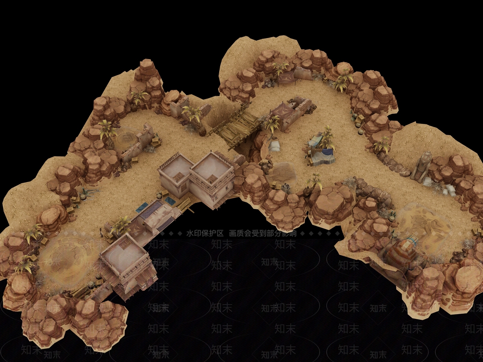 现代王者荣耀地图3D模型下载【ID:1110960247】