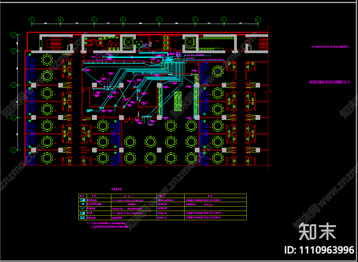 酒店厨房电气图纸施工图下载【ID:1110963996】