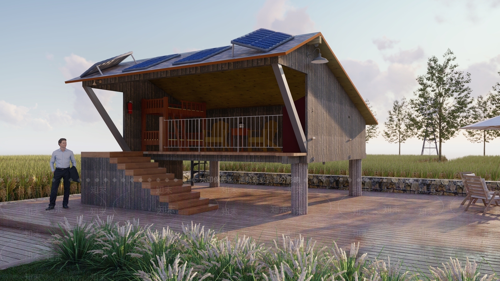 现代其它景观小建筑SU模型下载【ID:1110964775】
