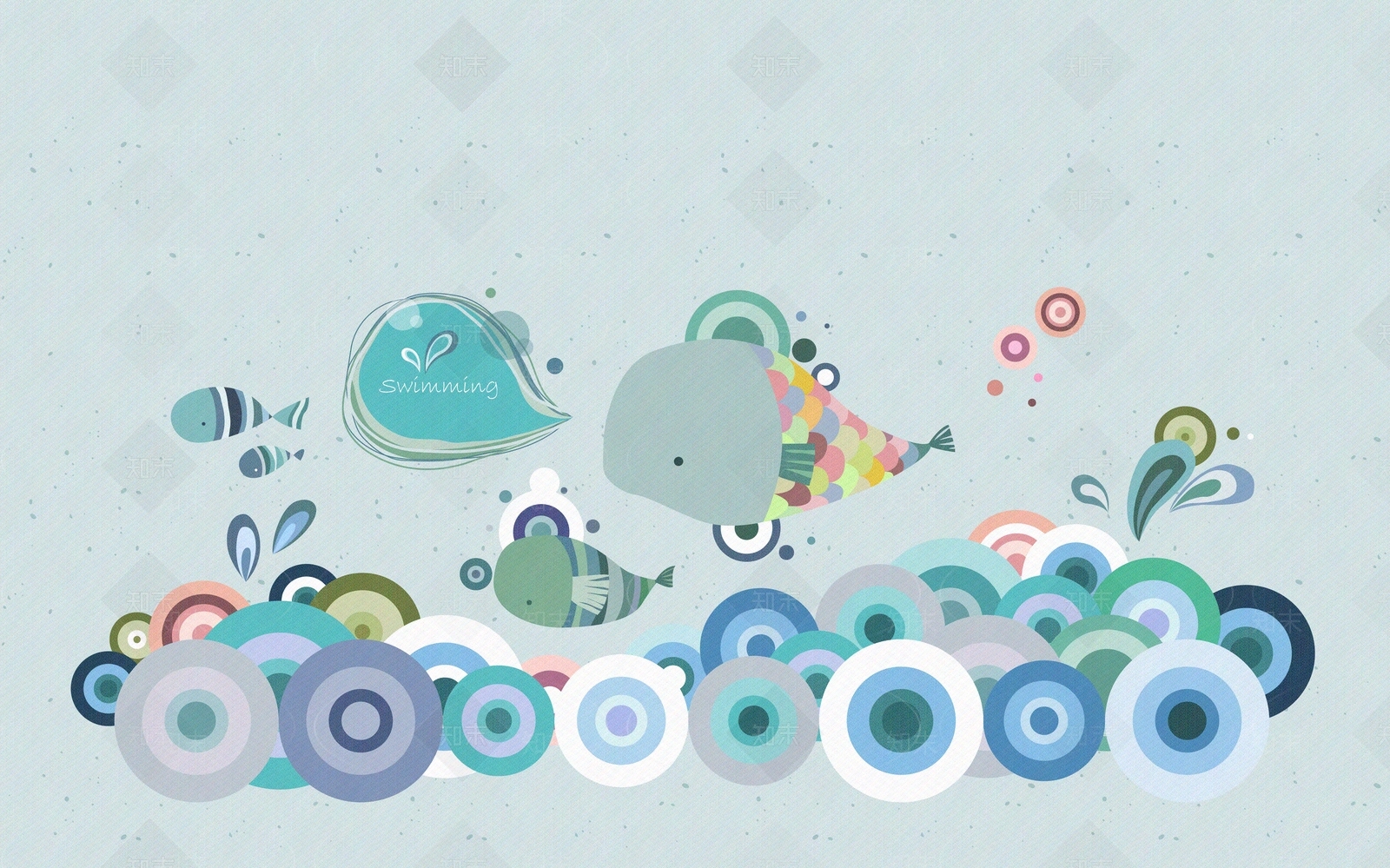 卡通儿童壁画免抠psd贴图下载【ID:1110967657】