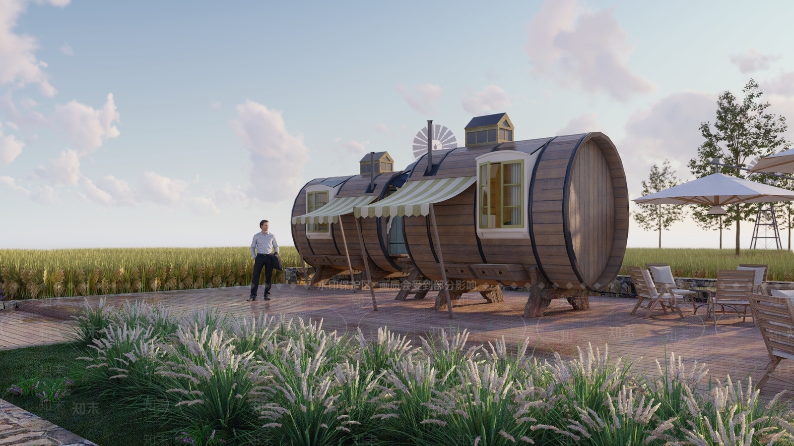 现代其它景观小建筑SU模型下载【ID:1110973069】