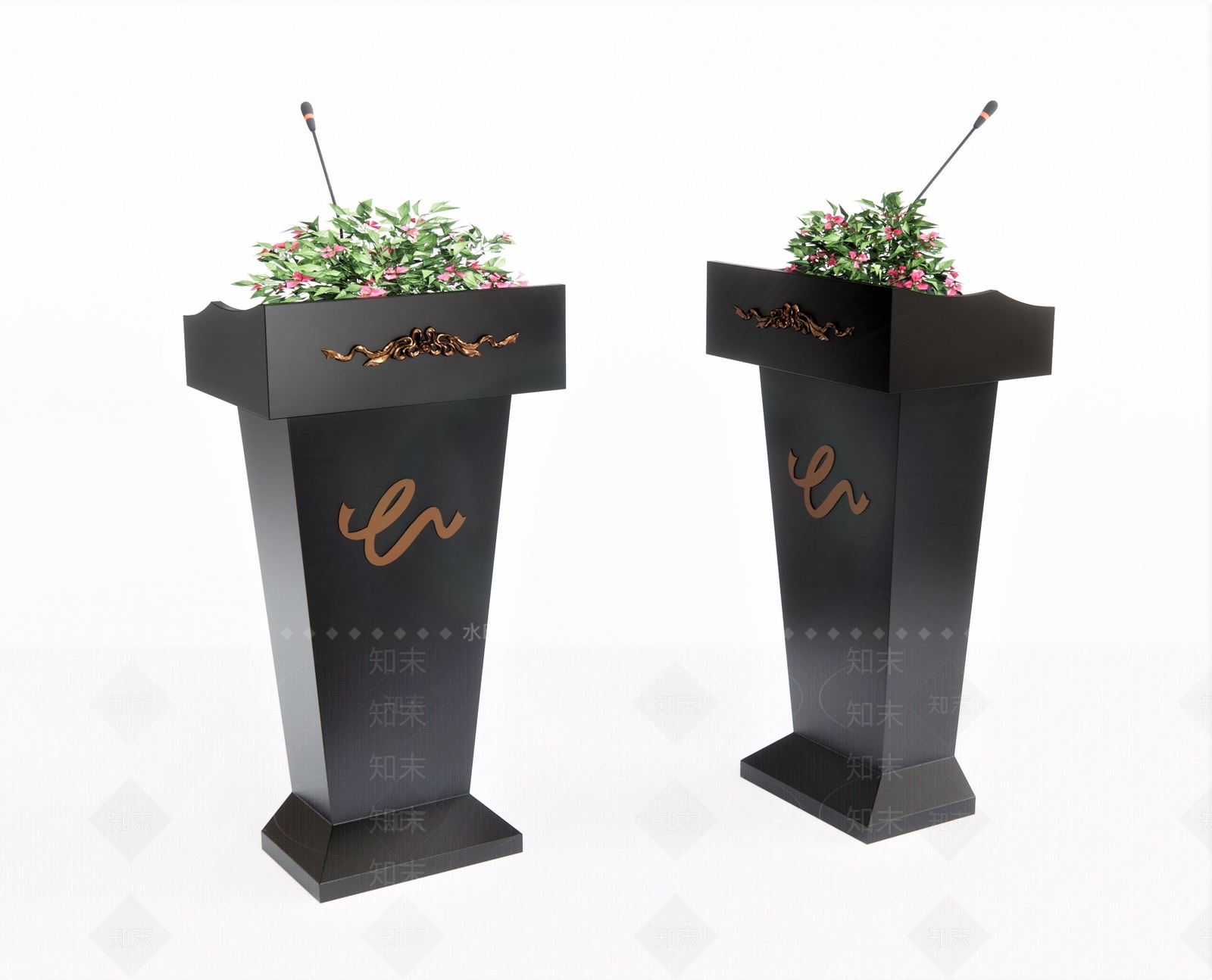 现代演讲台SU模型下载【ID:1110988563】