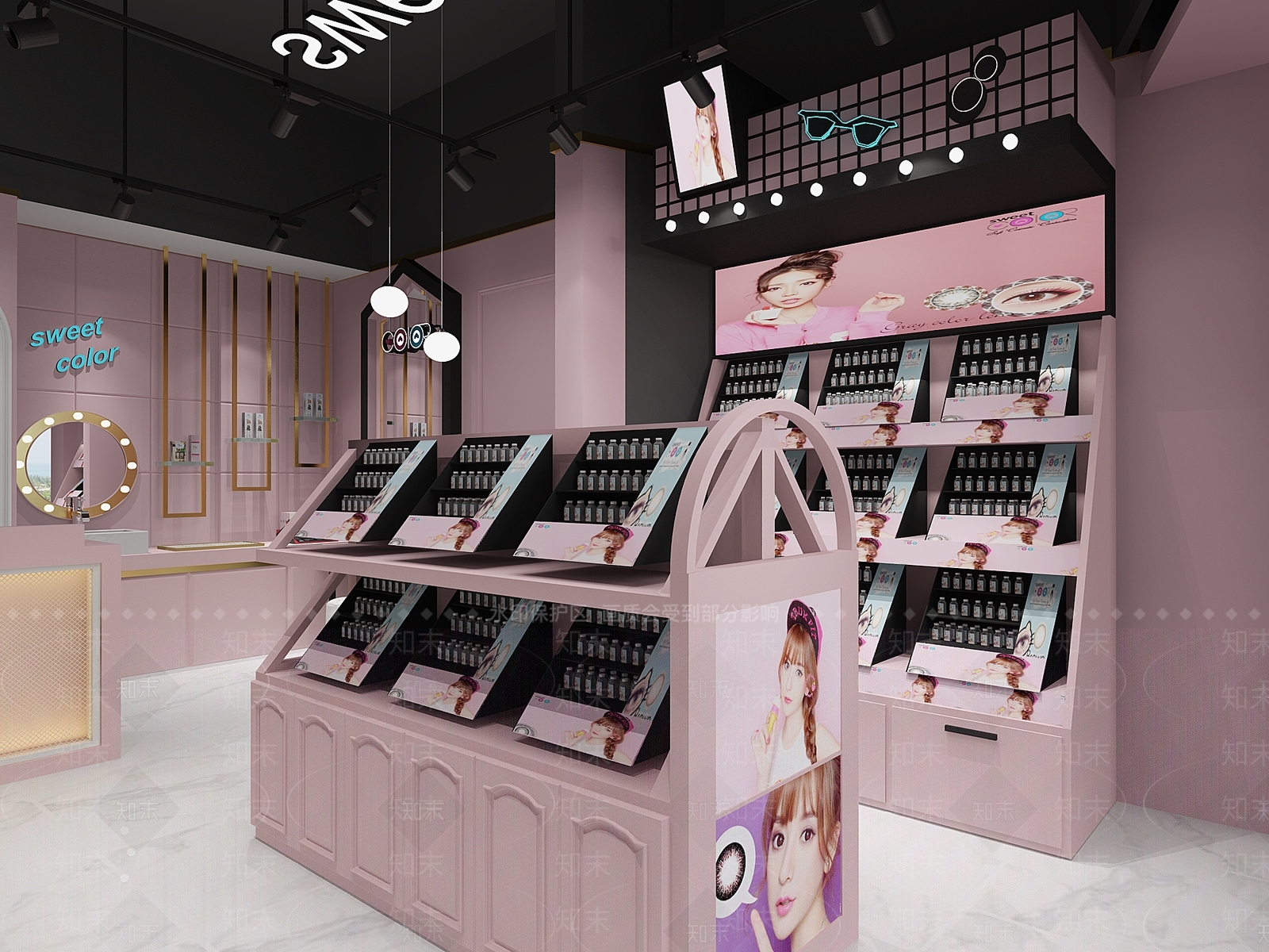 现代隐形眼镜专卖店3D模型下载【ID:1110997606】