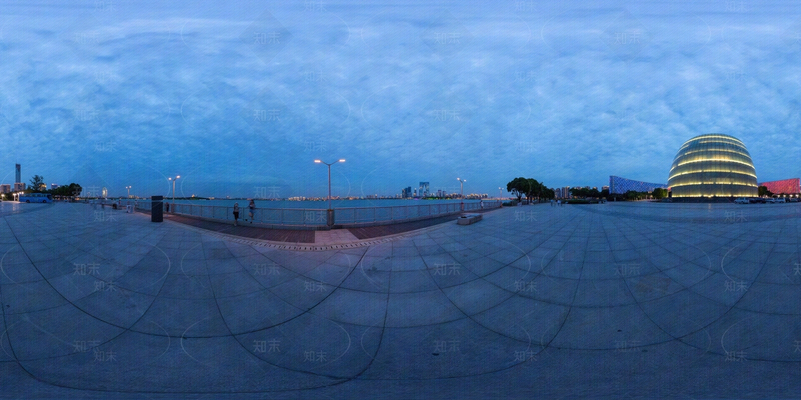 hdr滨湖城市天际线贴图下载