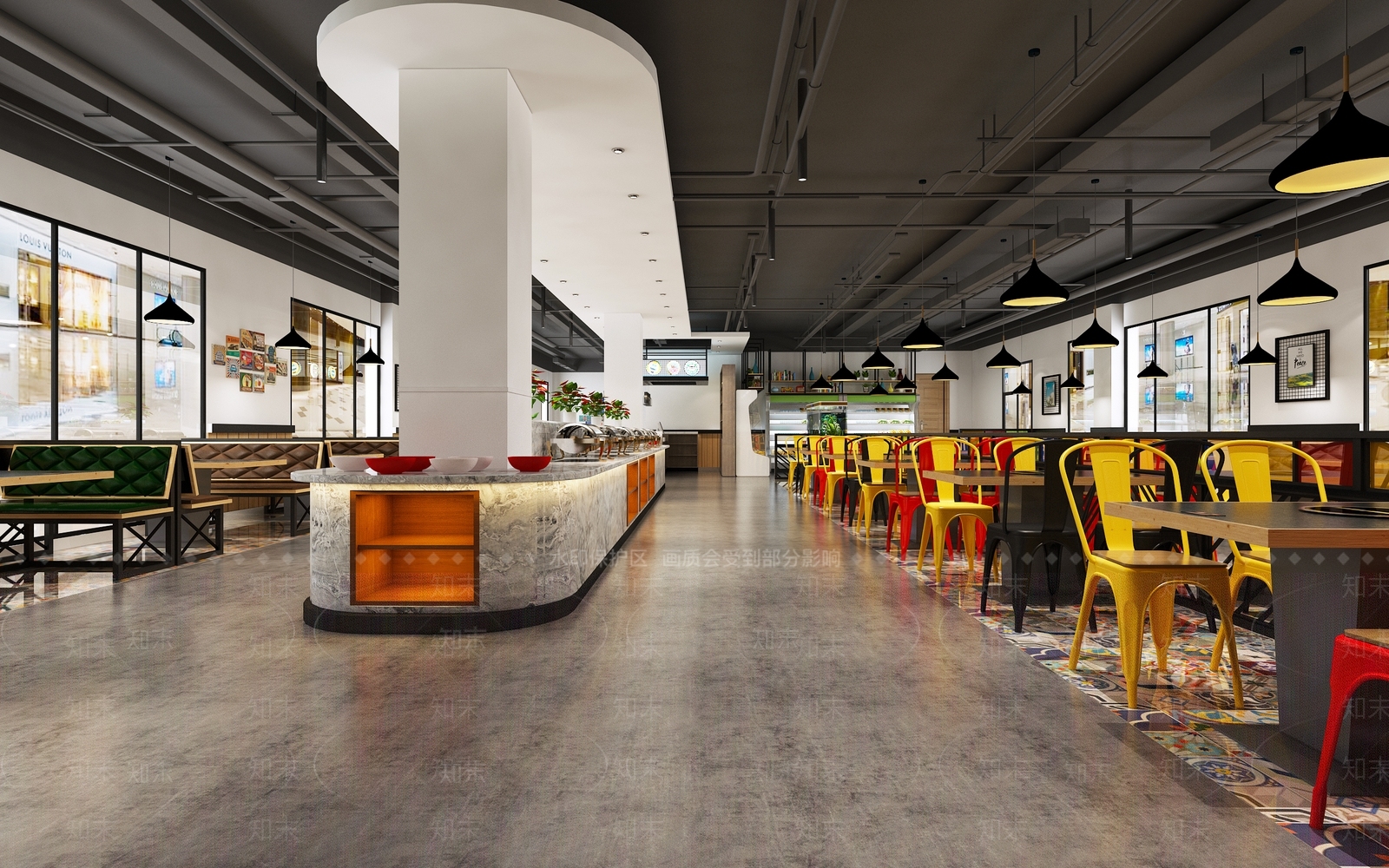 现代火锅店3D模型下载【ID:1111009078】