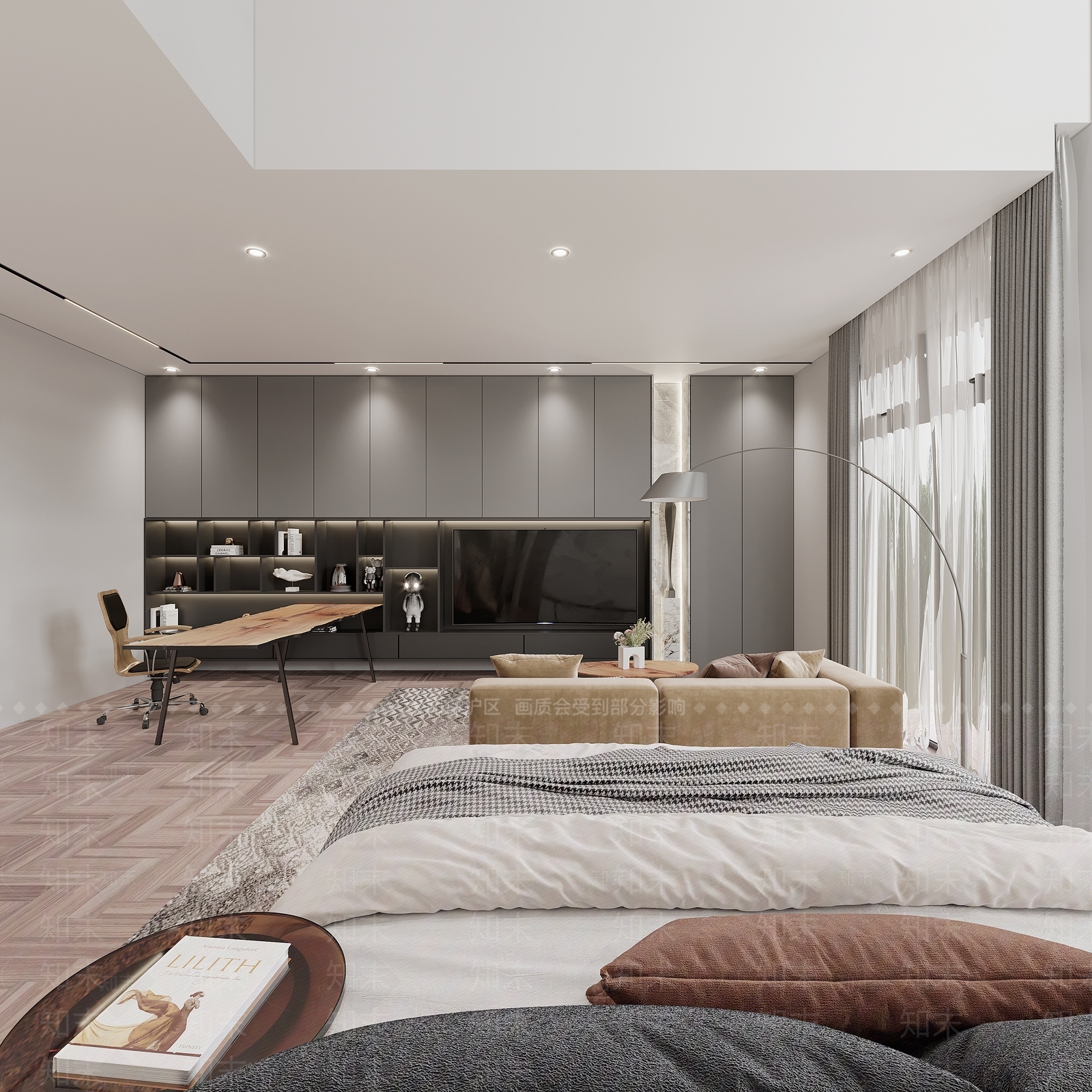 现代单身公寓3D模型下载【ID:1111017951】