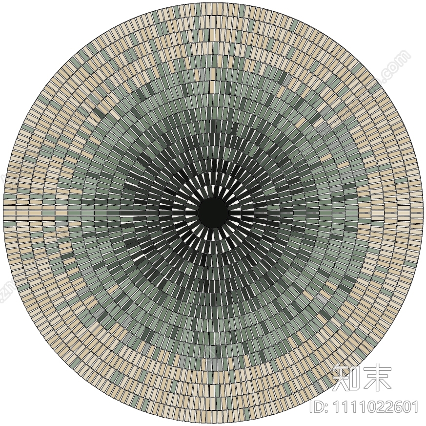 圆形石材拼花广场砖贴图下载【ID:1111022601】