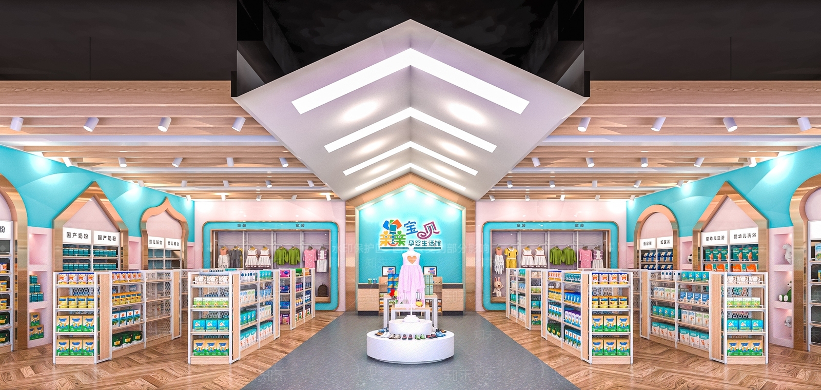 现代母婴店SU模型下载【ID:1111023968】